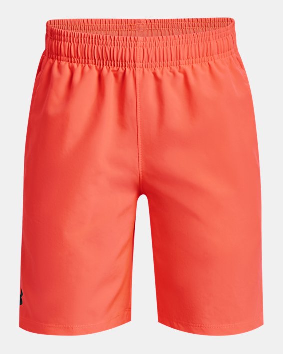 Boys' UA Woven Shorts, Orange, pdpMainDesktop image number 0